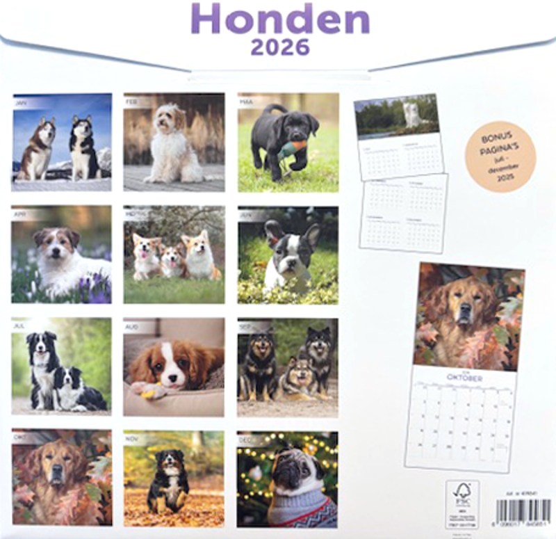 Kalender 2026: Honden