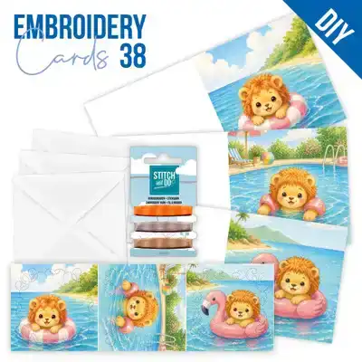 Stitch and Do Cards 38 Sweet Summer Lion