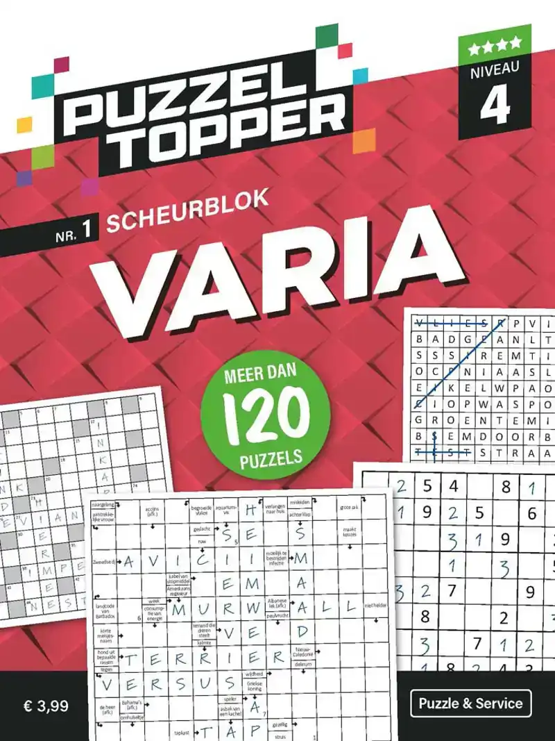 Puzzelboek varia 4 punt nr.1 Puzzeltopper