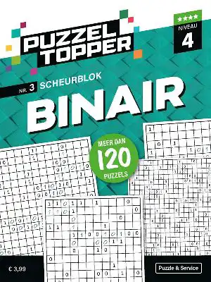 Puzzelblok binair 4 punt nr.3 puzzeltopper