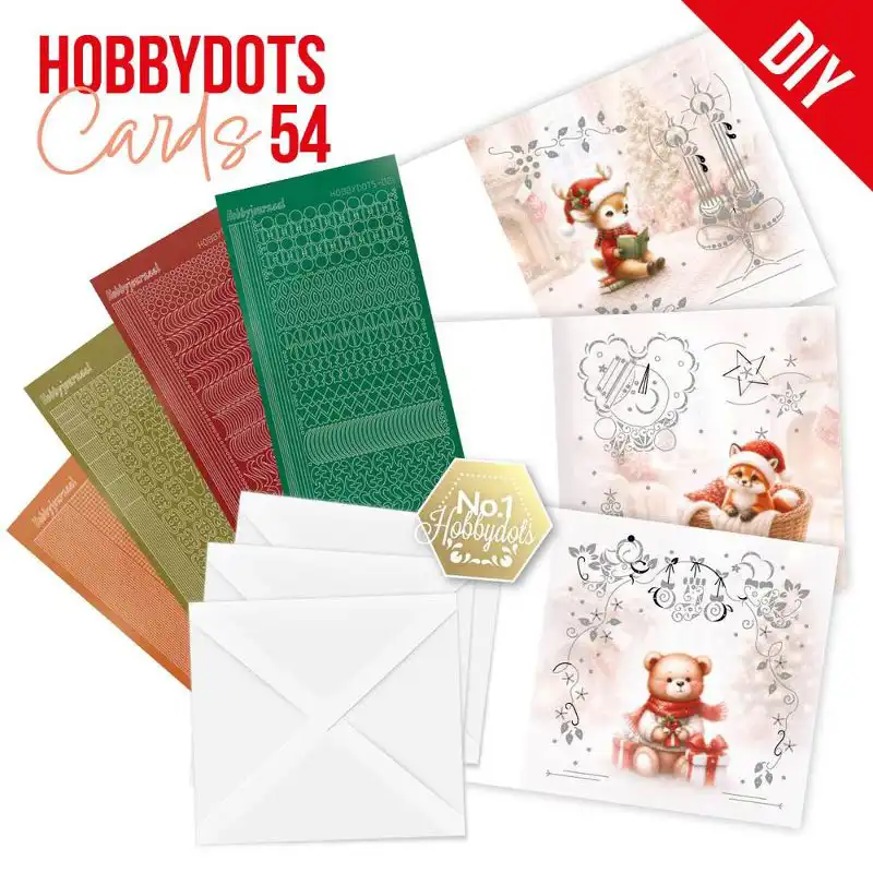 Hobbydots Cards 54 Furry Christmas Friends