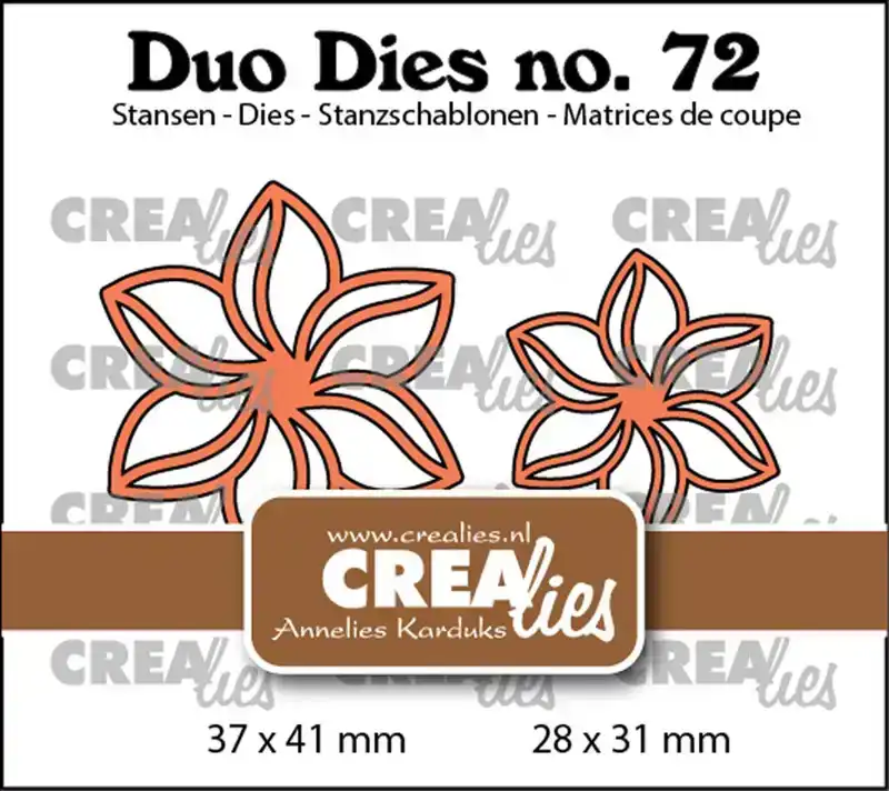 Crealies Duo Dies Open Bloemen