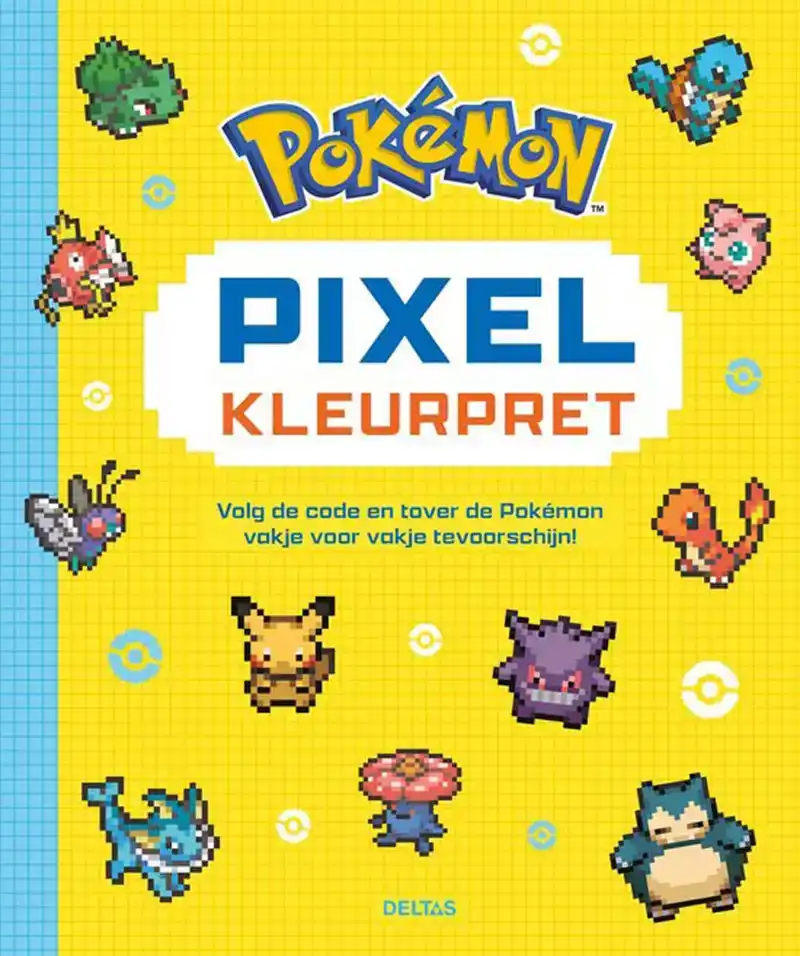 Pokemon pixel kleurplaat