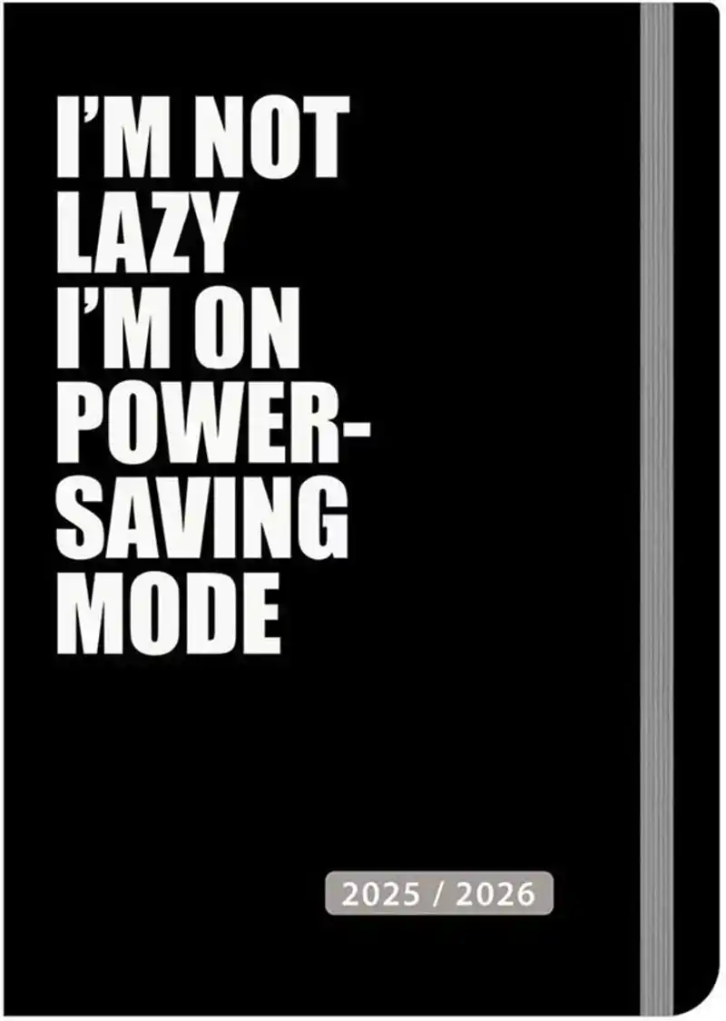 17-maands Agenda Zwart 2025 - 2025/ 2026