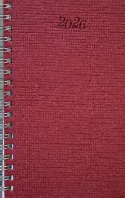 Zakagenda staand Wire-O 2026 Rood