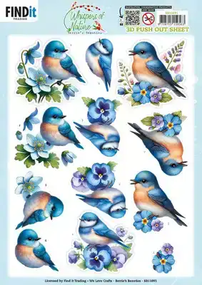 Berries Beauties 3D pushout sheet - Whispers of Nature