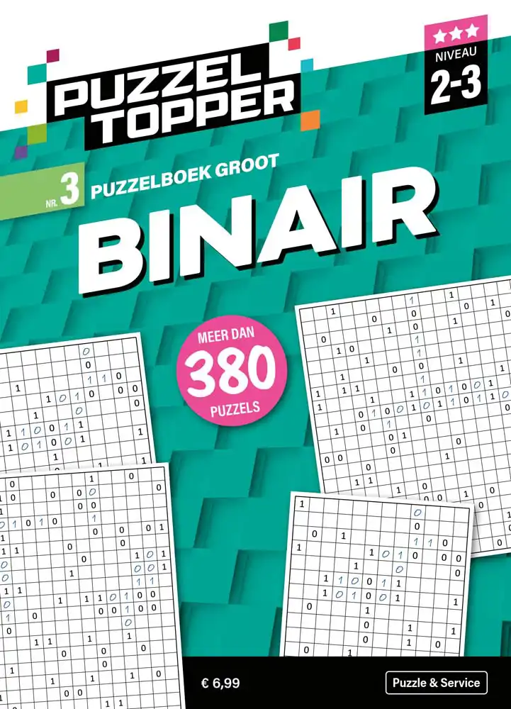 Puzzelboek groot binair 2-3 punt nr3