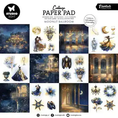 Studio Light Essentials Collage Paper Pad Moonlit Ballroom