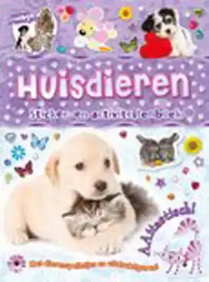 Huisdieren sticker- en activiteitenboek