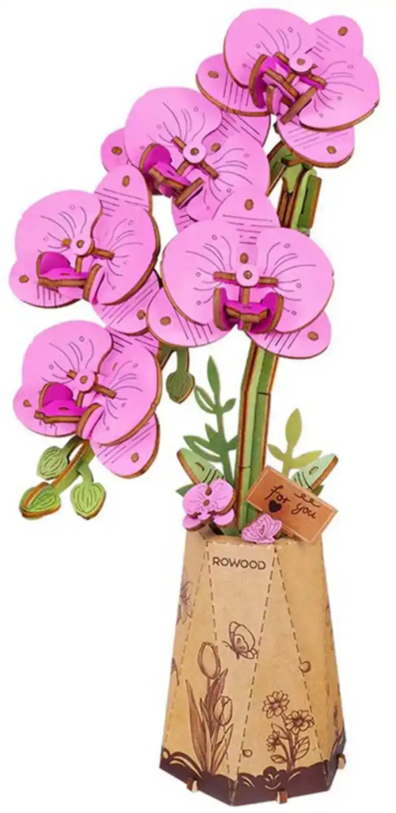 Robotime Purple Moth Orchid