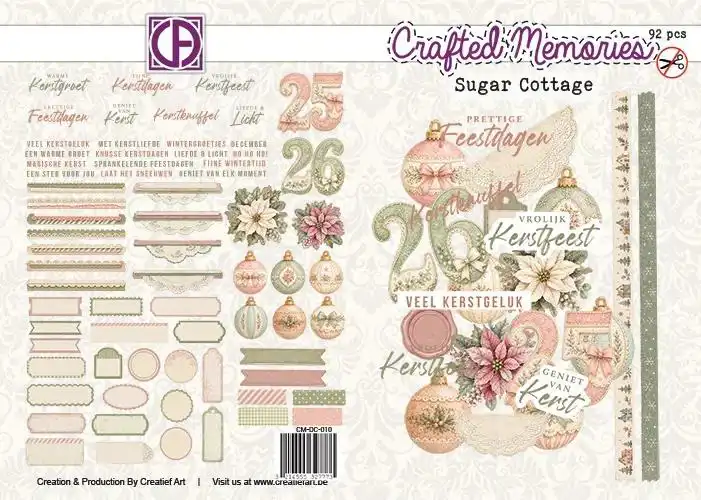 Sugar Cottage Stansplaatjes Nederlandstalig 92 stuks