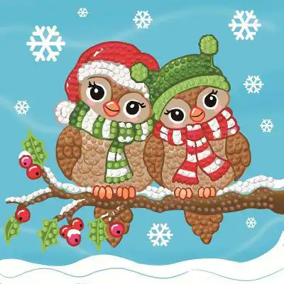 Dotty Designs Diamonds Cards Kerstvogeltjes