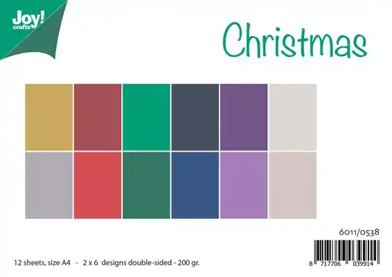 JOY papierset A4 matching colors uni christmas november