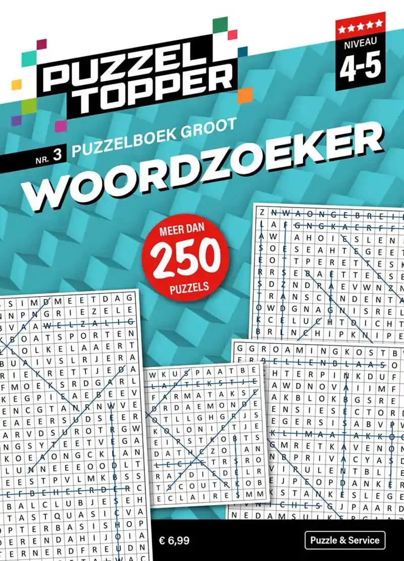 Puzzelboek groot Woordzoeker 4-5 punt nr3 Puzzeltopper<br>