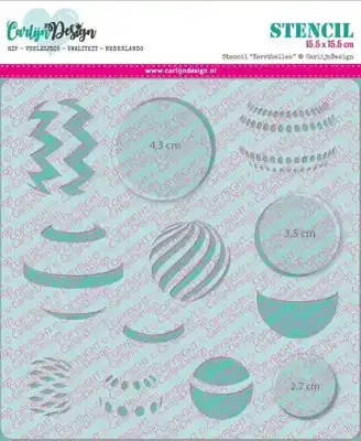 Carlijn Design Stencil Kerstballen