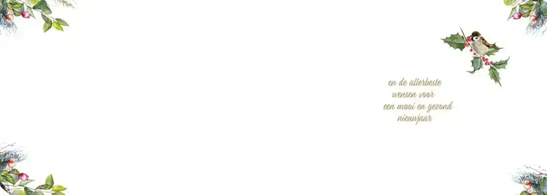 Kerstkaart 2025 Hart van takken