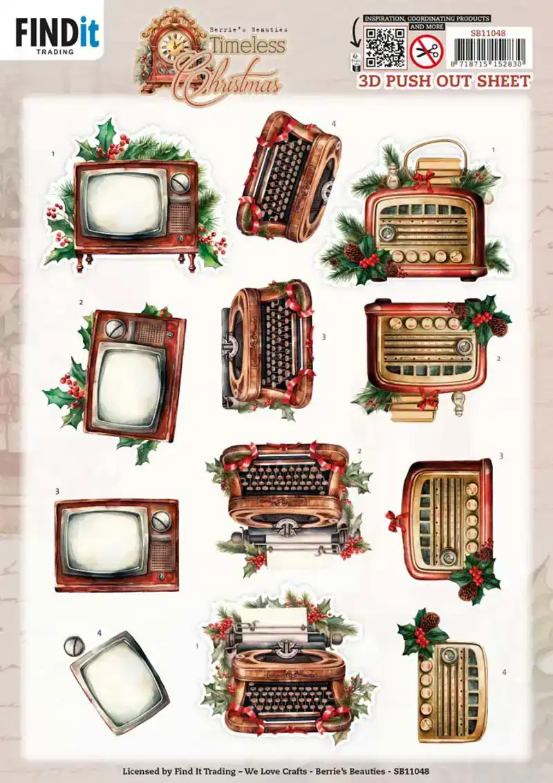 Berries Beauties timeless christmas 3D pushout timeless devices
