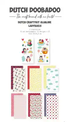 Dutch DooBaDoo Craftykit Slimline LadyBugs