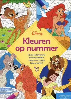 Disney kleuren op nummer