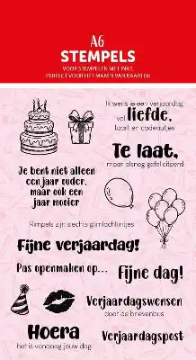 Emma Clear Stamp 0009 Verjaardagspost