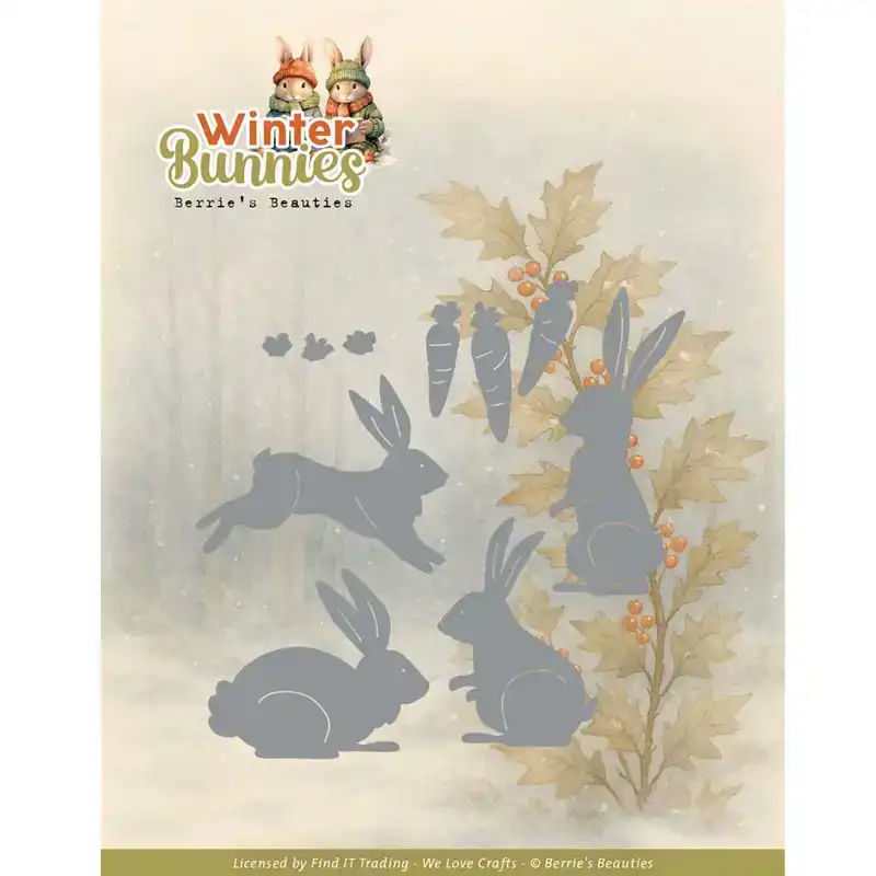 Berries Beauties Winter Bunnies Snijmal Bunnies