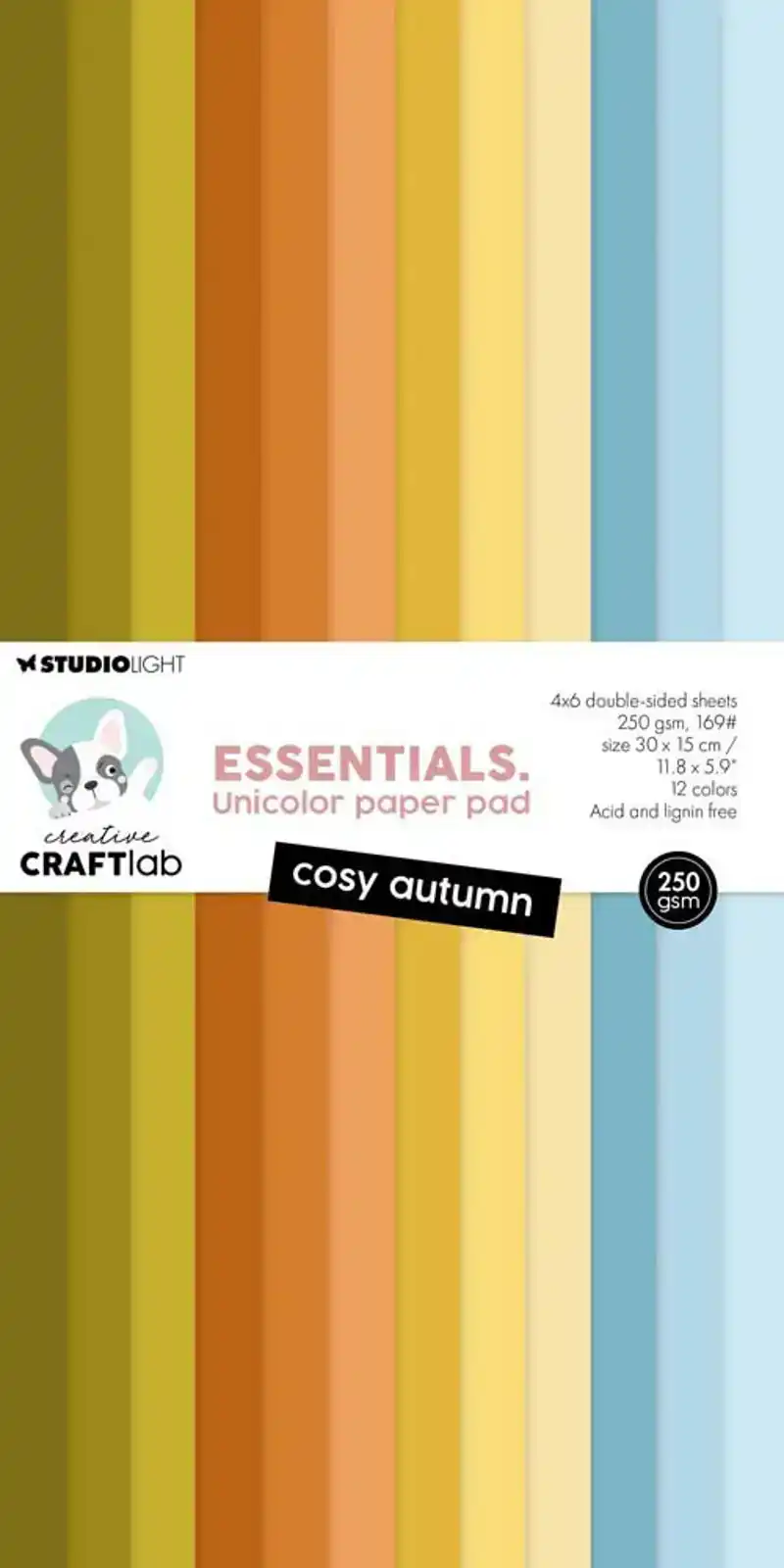 Creative Craftlab Essentials Unicolor Paper Pad Cosy autumn