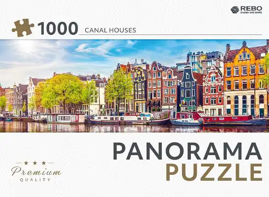 Legpuzzel Canal houses - panorama 1000 stukjes