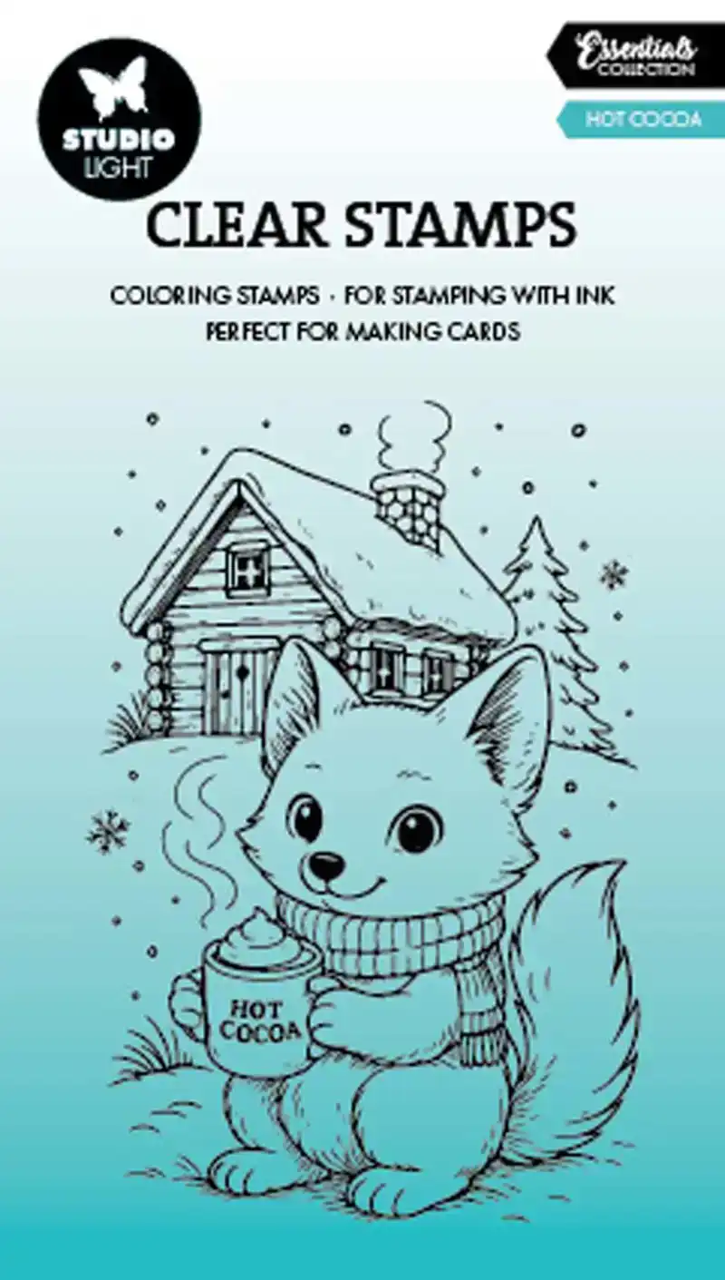 Studio Light Clear Stamp hot cocoa essentials