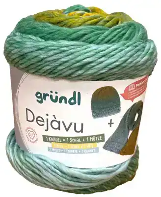 Dejavu 1 bol - 1 sjaal + muts Groen verloop