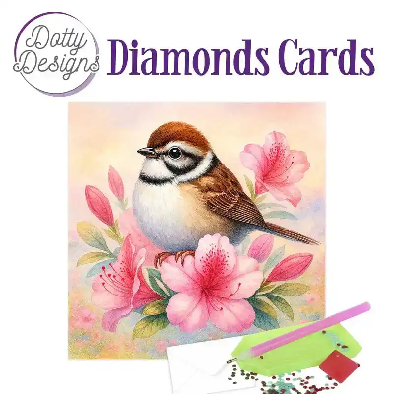Dotty Designs Diamond Cards – Brown Bird