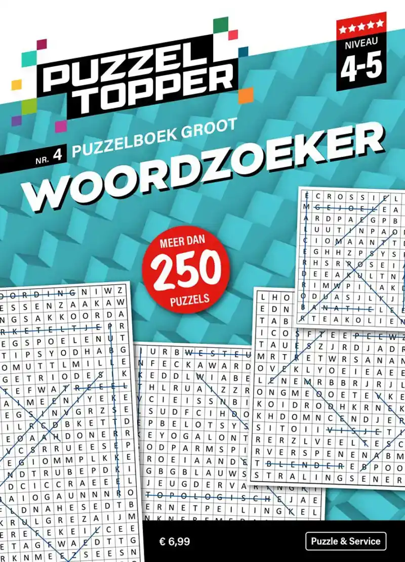 Puzzelboek groot Woordzoeker 4-5 punt nr4 Puzzeltopper