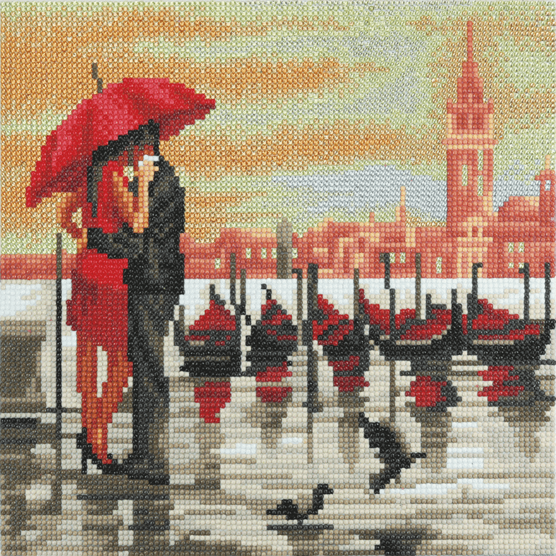 Frames crystal art kit Meet me in Venice 30x30cm full