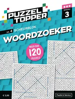 Puzzelblok woordzoeker 3 punt nr.4 Puzzeltopper