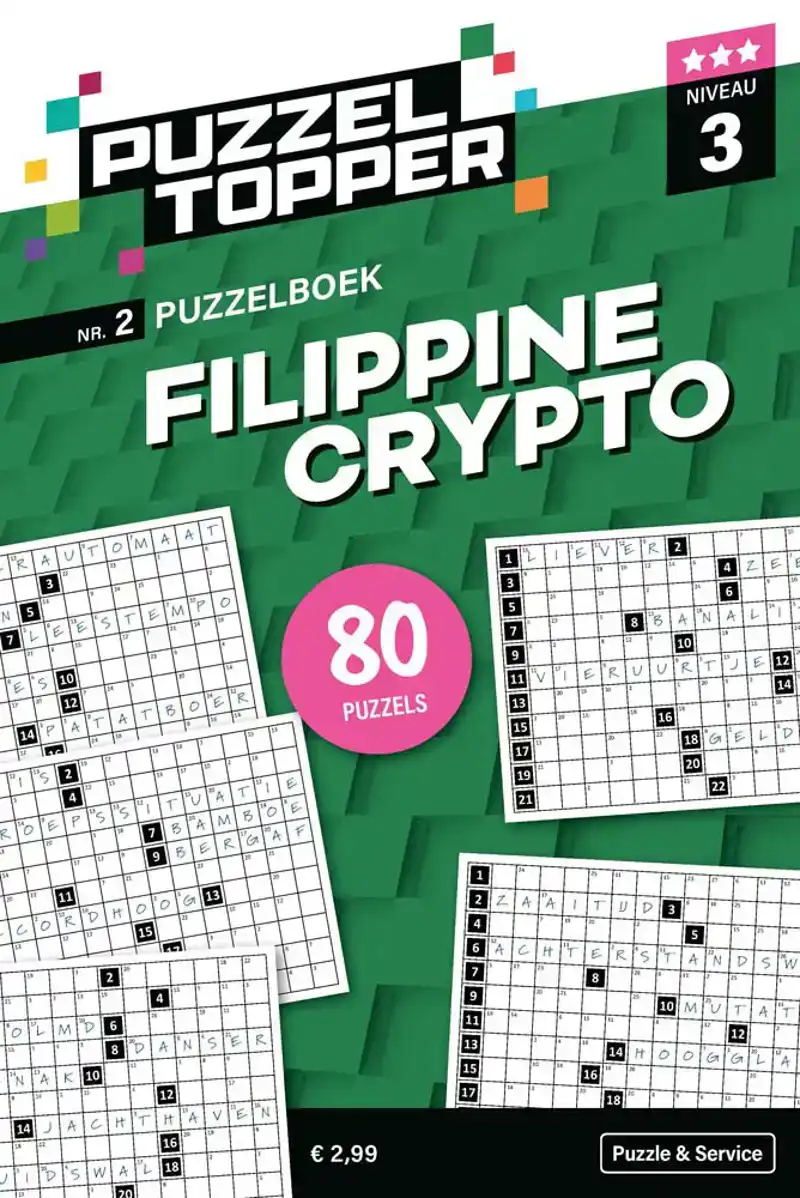 96 pag. Filippine Crypto 3 stip nr2 Puzzeltopper<br>