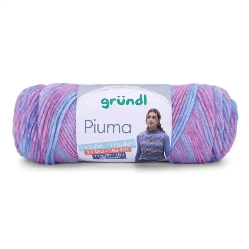Grundl Piuma garen 07 blauw paars