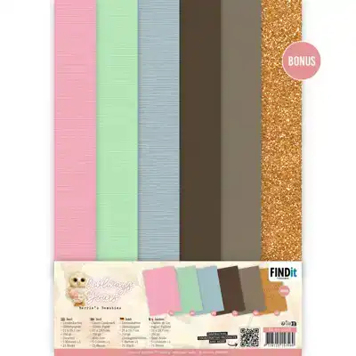 Berries Beauties owlways yours linen cardstock pack A4