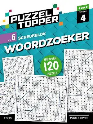 Puzzelblok woordzoeker 4 punt nr.6 puzzeltopper
