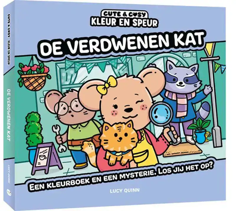 Cute & Cosy kleur en speur - De verdwenen kat