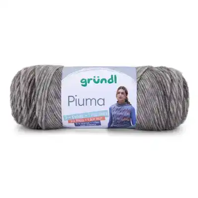Grundl Piuma garen 12 blauw/grijs