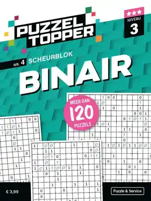Puzzelblok binair 3 punt nr.4 puzzeltopper