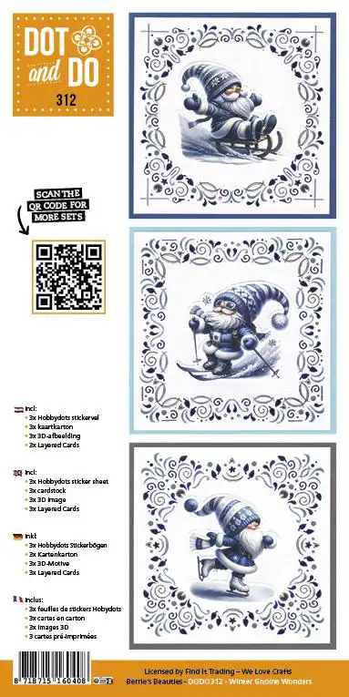 Dot and Do 312 Blue Winter Gnomes