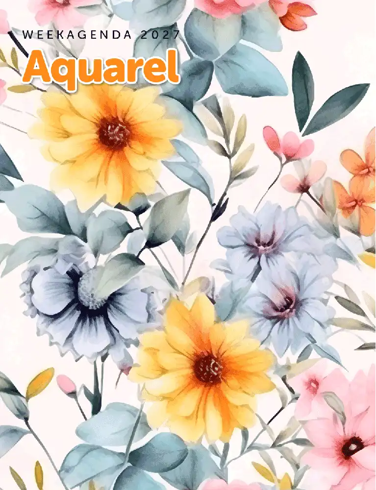 Weekagenda aquarel 2027