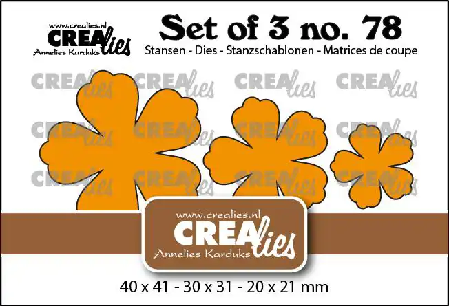 Set of 3 no. 78, Dichte bloemen 32