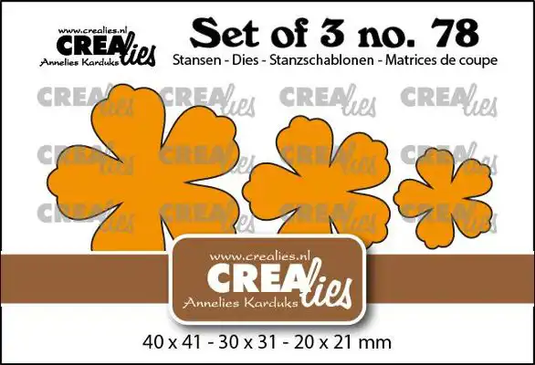 Set of 3 no. 78, Dichte bloemen 32