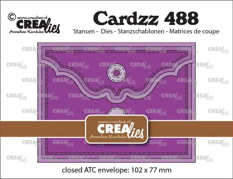 Crealies Cardzz ATC Envelop no. 488