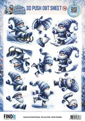 Berries Beauties 3D Pushoutvel Winter Gnome Wonders Winter Fun