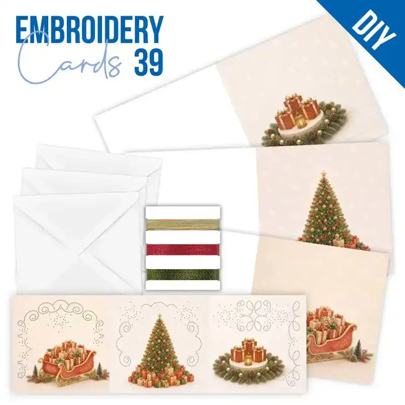 Embroidery Cards 39 Christmas Presents
