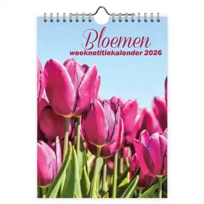 Bloemen weeknotitiekalender 2026