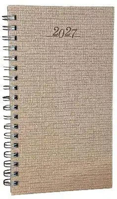 Zakagenda staand wire-o 2027 beige