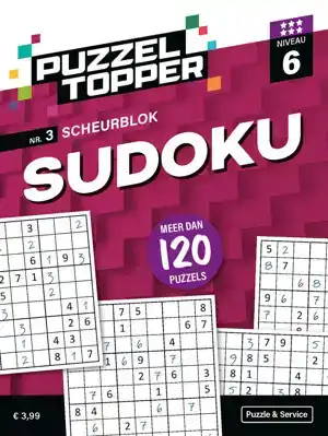 Puzzelblok sudoku 6 punt nr.3 puzzeltopper